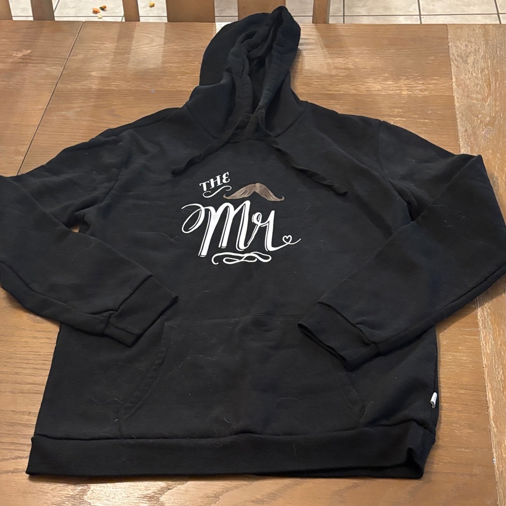 Stylish Black Graphic Hoodie